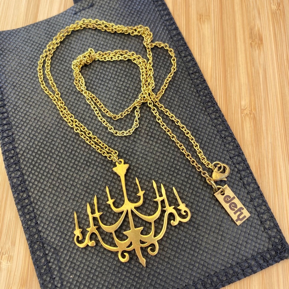 Handmade brass necklace